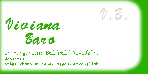 viviana baro business card